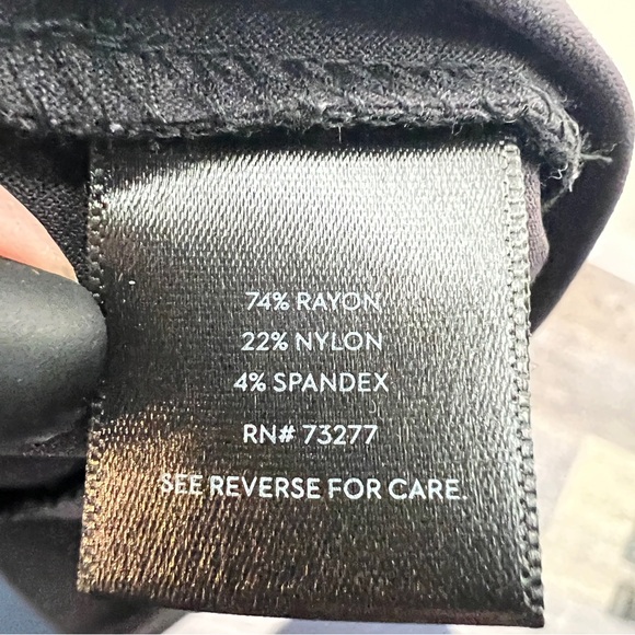 NWT Vera Wang black skinny mid rise legging pants size small S B173 - Picture 3 of 4